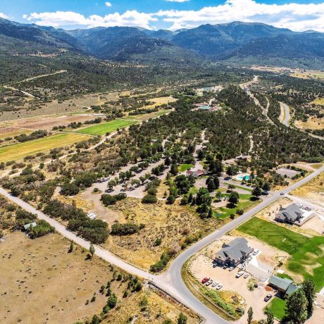 aerial view of park and surrounding area